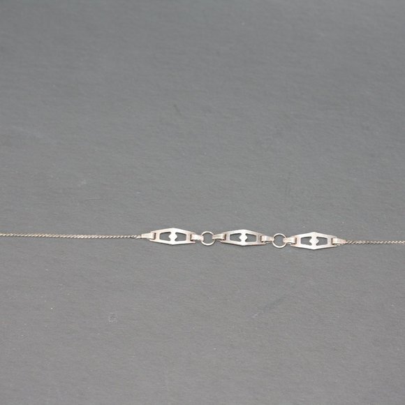 Vintage 925 Silver snake link C^A Bracelet Delicate - Picture 2 of 5